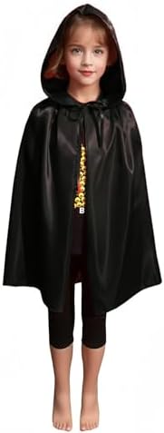 Sensible Schwarz Kapuzen Umhang Kinder Halloween Maskerade Global Recycled Standard  
 Schwarz Kapuzen Umhang Kinder Hal