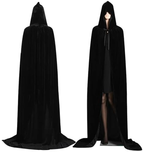 Langen Kapuzenumhang Halloween-Kostüme Hexenkostüm für Damen