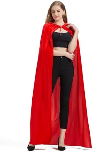 Halloween Umhang mit Kapuze Rot Erwachsene Teufel Kostüm (Rot)
Halloween Umhang mit Kapuze Rot Hexenkostüm für Erwachsen