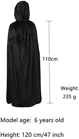 Kaporende Umhang Lange SAMT Cape Vampir Kostüm Halloween Kinder Unisex Kostbar Cosplay-Alter
