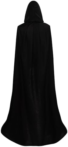 Ulife Mall Umhang mit Kapuze für Herren und Damen - Halloween und Weihnachten - Vampir Kostüm - 120cm