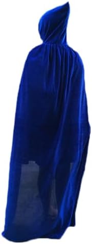 Unisex Hexen-Zauberer Samt-Umhang voller Länge einfarbig Halloween-Kostüm Cosplay
