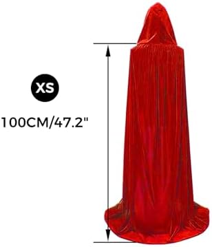 Black Halloween Umhang Kinder 120CM Schwarz Samt Cape Vampir Kostüm(S)  
Schwarzer Halloween Umhang für Kinder 120CM Kap