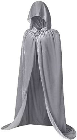 Samt Halloween Umhang mit Kapuze - Vampir Kostüm für Erwachsene - Qualitätsparticulier Halloween Kostüme