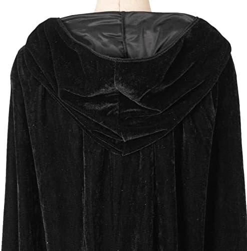 Samt Halloween Umhang mit Kapuze - Vampir Kostüm für Erwachsene - Qualitätsparticulier Halloween Kostüme