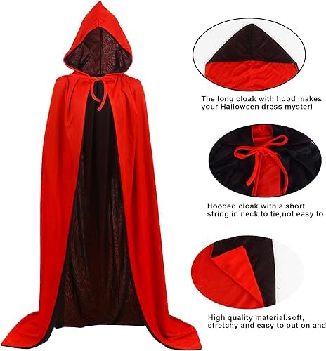 DERAYEE Vampir Kostüm, ideal für Kinder zum Halloween, moderne Design und Comfort_fit, Größe L