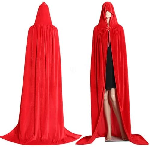 Langen Kapuzenumhang Halloween-Kostüme Hexenkostüm für Damen