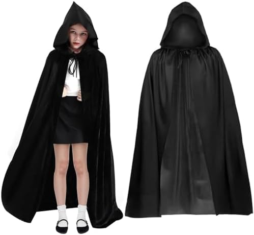 Halloween Umhang Kinder Schwarzer Kapuze Cosplay Vampir Kostüm Wasserdichte Narben USAKinder Halloween Party Zubehör (90