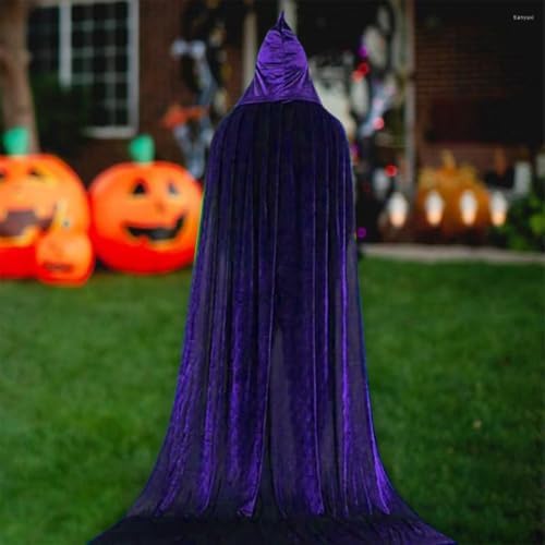 Black Halloween Umhang Kinder 120CM Schwarz Samt Cape Vampir Kostüm(S)  
Schwarzer Halloween Umhang für Kinder 120CM Kap