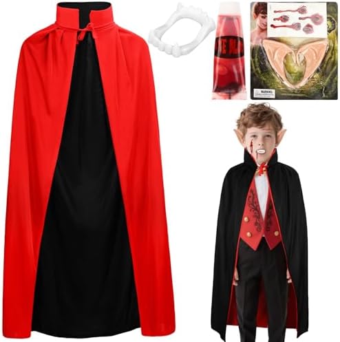 Vampir Kostüm Kinder Halloween 120cm Umhang Cosplay Party