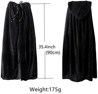 Kaporende Umhang Lange SAMT Cape Vampir Kostüm Halloween Kinder Unisex Kostbar Cosplay-Alter