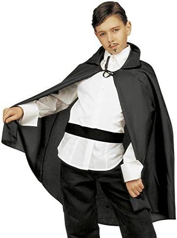 Widmman Milano Party-Kleidung Umhang Kinder Schwarz 90cm