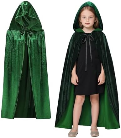 Black Halloween Umhang Kinder 120CM Schwarz Samt Cape Vampir Kostüm(S)  
Schwarzer Halloween Umhang für Kinder 120CM Kap