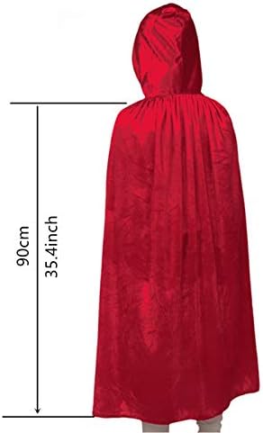 Kaporende Umhang Lange SAMT Cape Vampir Kostüm Halloween Kinder Unisex Kostbar Cosplay-Alter