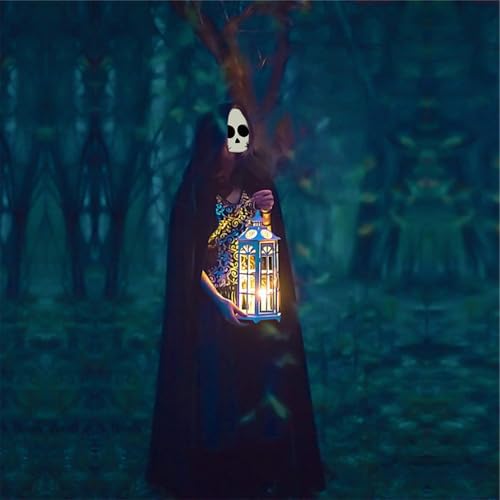 Halloween Kostüm Schwarz Doppelseitig Zauberumhang Mädchen Party