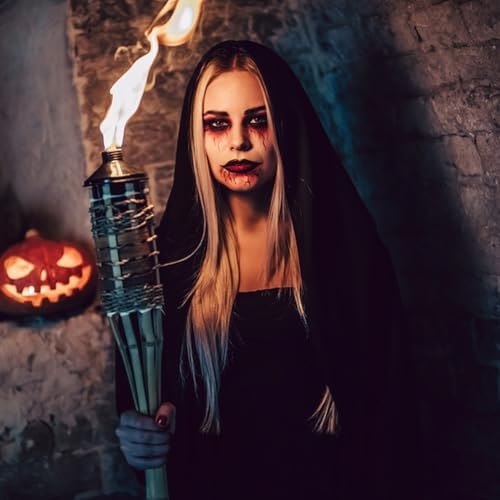  Schwarzep Vampir-Umhang für Erwachsene Halloween- und Karnevals-Kostüm (90-180cm)