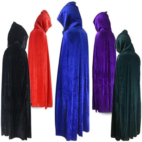 Langen Kapuzenumhang Halloween-Kostüme Hexenkostüm für Damen