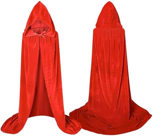 Kaporende Umhang Lange SAMT Cape Vampir Kostüm Halloween Kinder Unisex Kostbar Cosplay-Alter