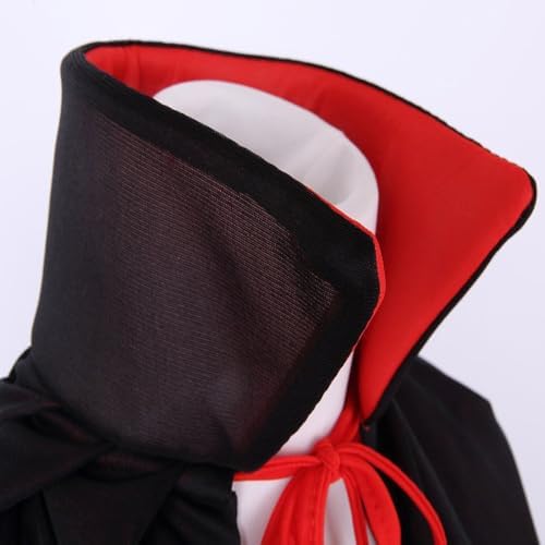  Vampir Umhang Schwarz-Rot Für Erwachsene Halloween Masquerade Cosplay Zubehör
| Doppelseiten Vampir Umhang Schwarzes Ro