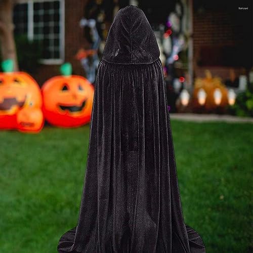 Black Halloween Umhang Kinder 120CM Schwarz Samt Cape Vampir Kostüm(S)  
Schwarzer Halloween Umhang für Kinder 120CM Kap