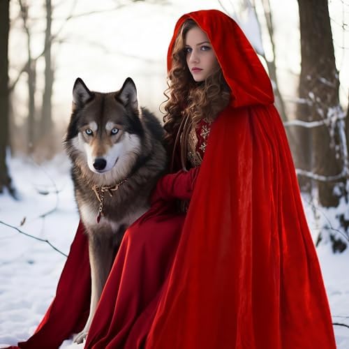 Halloween Umhang mit Kapuze Rot Erwachsene Teufel Kostüm (Rot)
Halloween Umhang mit Kapuze Rot Hexenkostüm für Erwachsen