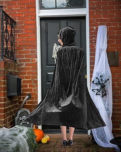 Kaporende Umhang Lange SAMT Cape Vampir Kostüm Halloween Kinder Unisex Kostbar Cosplay-Alter