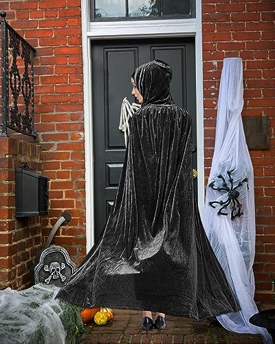 Kaporende Umhang Lange SAMT Cape Vampir Kostüm Halloween Kinder Unisex Kostbar Cosplay-Alter