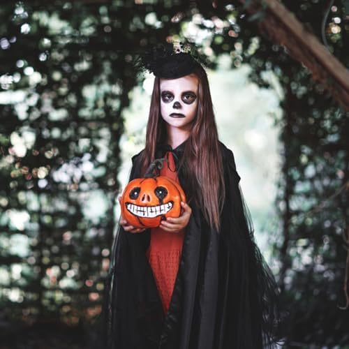 Kinder Umhang mit Kapuze für Halloween Schwarz(90cm)  
Zauberumhang KinderVampir Umhang Schwarz für Halloween Party(90cm