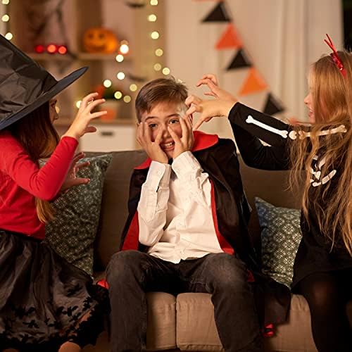 DERAYEE Vampir Kostüm, ideal für Kinder zum Halloween, moderne Design und Comfort_fit, Größe L