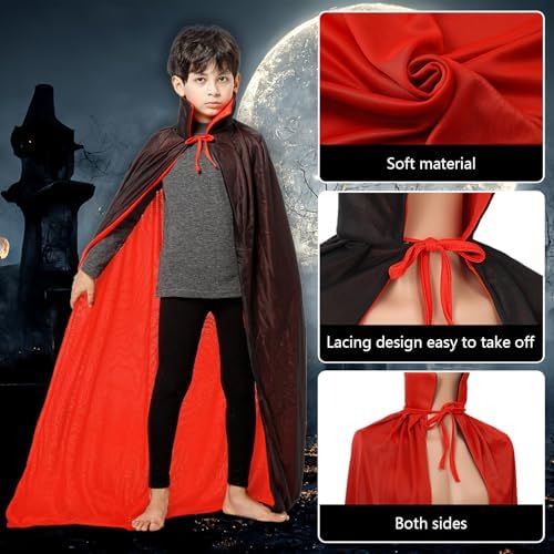  Vampir Umhang Stehkragen Kinder Halloween Kostüm
| Halloween Cape Vampi r Kostüm Kinder Temporäre Tattoos
| Halloween K